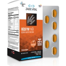 Zade Vital Ruşeym Yağı 60 Bitkisel Kapsül - Dezenfektan Hediyeli (%72 Alkol)