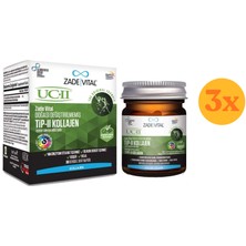 Zade Vital Uc-Iı Kolajen 30 Kapsül - 3 Adet (90 Kapsül) - Dezenfektan Hediyeli (%72 Alkol)