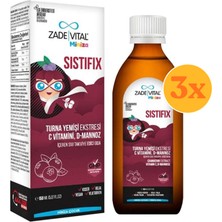 Zade Vital Miniza Sistifix Sıvı 150 ml - 3 Adet (Toplam 450 ml) - Dezenfektan Hediyeli (%72 Alkol)