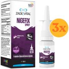 Zade Vital Nigefix Çörek Otu Yağı Sprey 15 ml - 3 Adet (45 ml) - Dezenfektan Hediyeli (%72 Alkol)