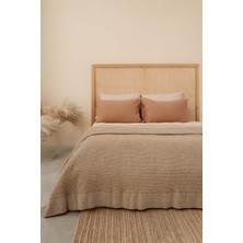 Barine Pergamon Yünlü Dokulu Yatak Örtüsü Deve Tüyü