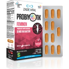 Zade Vital Feminen Probiyotik 30 Kapsül - Dezenfektan Hediyeli (%72 Alkol)