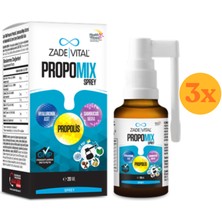 Zade Vital Propomix Spray 20 ml - 3 Adet (60 Ml) - Dezenfektan Hediyeli (%72 Alkol)