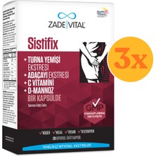Zade Vital Sistifix Gıda Takviyesi 20 Kapsül - 3 Adet (60 Kapsül)