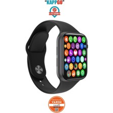 Normadia Çok Fonksiyonlu Akıllı Saat, Ios ve Android Uyumlu, Siyah-Beyaz Çift Kordon