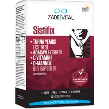 Zade Vital Sistifix Gıda Takviyesi 20 Kapsül - Dezenfektan Hediyeli (%72 Alkol)