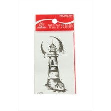 Tkçbj Deniz Feneri Tattoo Dövme Sticker Tkçbj