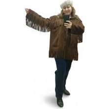 Park Moda Püskül Detayli Nubuk Şık Tarz Ceket (Mont)42 44 46 Bedene Uygun.