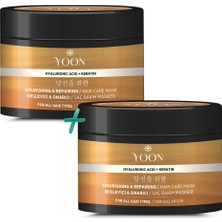 Hype Store Yoon 2'si 1 Arada Saç Maskesi Keratin & Hyalüronik Asit Içeren, Tüm Saç Tipleri ve Hasarlı, Aşırı Yı