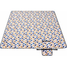 Hype Store Piknik Örtüsü GCM87CU, 200 x 200 cm Büyük Plaj Örtüsü, Kamp Örtüsü, Su Geçirmez Alt Yüzey, Makinede