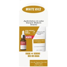 Hype Store White Rice Aydınlatıcı & Leke Karşıtı Bakım Kremi Bakım ve Koruma Ikisi Bir Arada Özel Paket