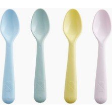 Hype Store 4 Lü Bebek Mama Kaşığı Kaşık Seti Pastel Tonlar Mama Kaşığı 4ADET