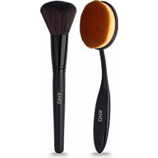 Hype Store Gnx GNXFR42 Büyük Boy Fondöten ve Allık Fırçası (Siyah, 2 Adet)