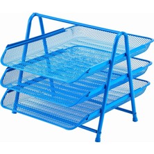 Hype Store Mas Perfore 3'lü Evrak Rafı Seti Bebe Mavi