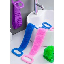 Hype Store Banyo Duş Sırt Kesesi Çift Taraflı Silikon Lifi Fırçası 70 cm