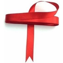 Hype Store Benim - Kırmızı Saten Kurdele 1 cm 10 Metre 1 Adet