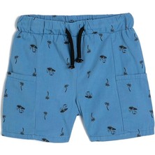 Hype Store Chino Şort Cepli Dinozor Baskılı Pamuklu