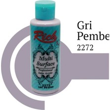 Rich Multi Surface 2272 Gri Pembe Akrilik Boya 130 cc