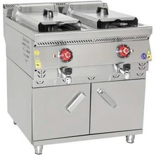 Karacan Himaksan Elektrikli Çiftli Fritöz Dolaplı 24 + 24  LT