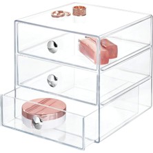 Hype Store Interdesign 35300 M4EU Çekmeceli Organizer 3 , Şeffaf, 4 Adet, Şeffaf, 1 Parça