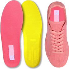 Özgürce Yumuşak Ortopedik Kadın Pembe Spor Tabanlık Konfor Iç Taban