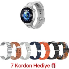 Normadia Yuvarlak Ekranlı 7 Kordonlu Akıllı Saat, Galaxy A23 Uyumlu, Modern Tasarım