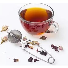 Hype Store Paslanmaz Çelik Top Makas Çay Kahve Bitki Çayı Süzgeci