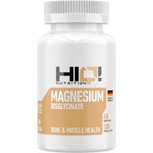 HIQ Nutrition Magnesium Bisglycinate Kapsül 120 Adet Vegan Formda Kemik ve Kas Sağlığı İçin