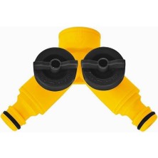 Hype Store 2 Çıkışlı Musluk Bağlantı Adaptörü, Dış Mekan Koşullarına Dayanıklı, Aynı Anda Iki Hortumu Bağlama,