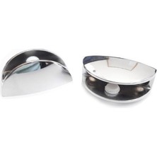 Ennalbur Oval Krom Etejer Camı Tutucu Takımı