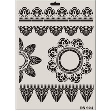 Rich Dantel Seri DN-924 Stencil 35X25 cm