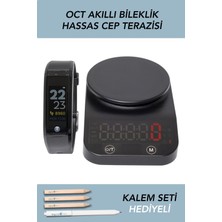Normadia Akıllı Bileklik ve Hassas Terazi Kombo Paket, Telefon Uyumlu, Android ve Ios