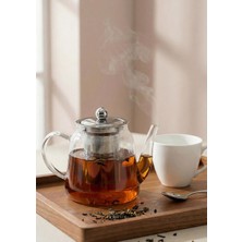 Hometarz Corbeen Borosilikat Cam Demlik - 1 Litre, Düz