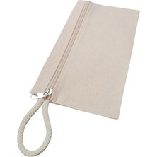 Hype Store Stonehill Kanvas Kalem Çantası, 23X12 Cm, Bej, Fermuarlı