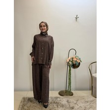 JOOQSTORE Taşlı Gömlek Takım