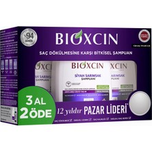 Hype Store Siyah Sarımsak 3 Al 2 Öde Saç Dökülmesine Karşı Bitkisel Şampuan (3 x 300 Ml)