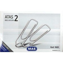 Hype Store Mas Multipack Ataş No:2 Nikel Kaplı 100 Adet 4 Paket