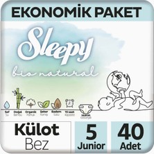 Hype Store Bio Natural 2li Jumbo Külot Junıor 40 Adet 5 Numara