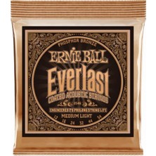 Hype Store Ball Everlast Orta Hafif Kaplamalı Fosfor Bronz Akustik Gitar Telleri, Ölçü 12-54