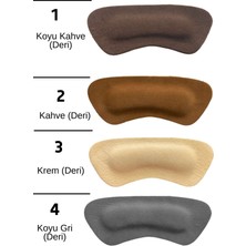 Özgürce Yumuşak Deri Topuk Arkası Pedi, Yapışkanlı Vurma Önleyici Çift