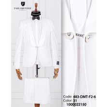 Fabio Cassel Erkek Yelekli Damatlık Slim Fit Takım Elbise