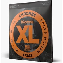 Hype Store D'addario ECB82 Xl Krom Orta (.050-.105) Elektrikli Bas Gitar Telleri