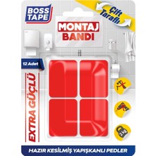 Hype Store Hazır Kesilmiş 12 Adet Çift Taraflı Montaj Bandı