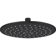 Hype Store Tepe Duş Başlığı Oval Ø23 cm KTD121 (Siyah)