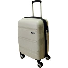 Hotowa Gold Pp Valiz 8011 Ekru Tsa Kilitli Kabin Boy