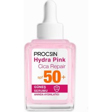 Hype Store Procsın Hydra Pink SP50+ Bariyer Güçlendirici Cam Cilt Güneş Serumu 30 ml
