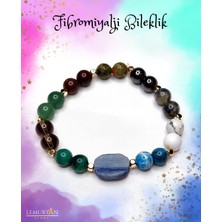 Herkimer Doğaltaş Orijinal Doğaltaş Fibromiyalji Şifa Bilekliği