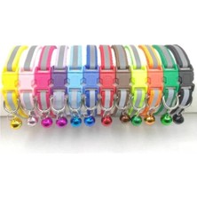 Hype Store Reflektörlü Zilli Kedi Boyun Tasması 19X1 cm Turkuaz