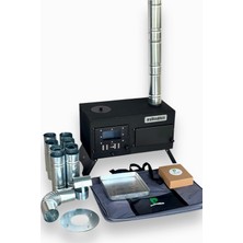 Hepta Collection Katlanır Ayaklı Kuzineli Kamp ve Çadır Sobası Çantalı