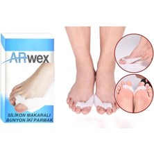 Özgürce Iki Parmak Silikon Makaralı Ayak Baş Parmak Koruyucu, Rahat ve Destekli